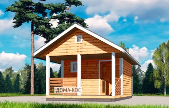 Проект из бруса  4х4 + терраса Чашниково-2